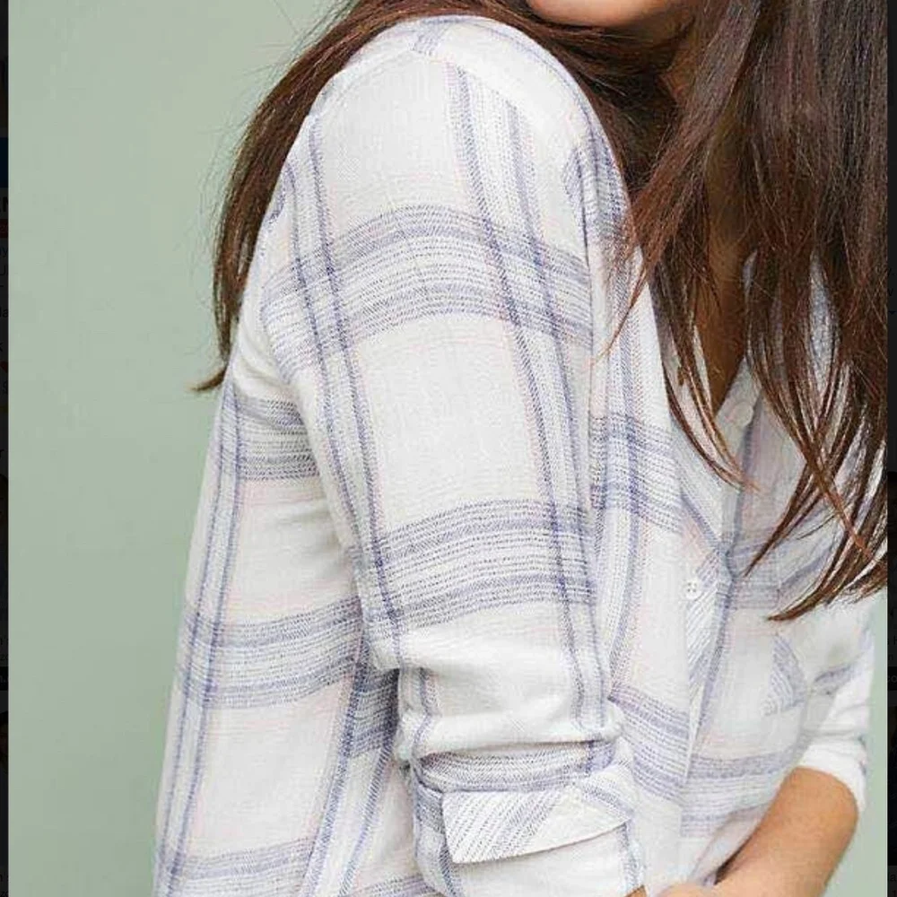 NWOT Anthropologie Rails HunterButtondown Top Z39-14
